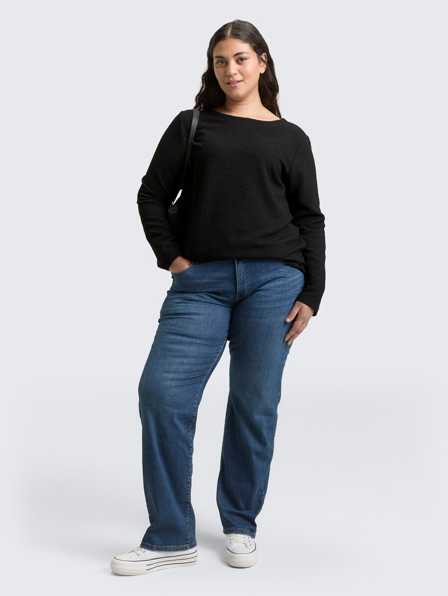 tallas grandes - sudadera con efecto brillo