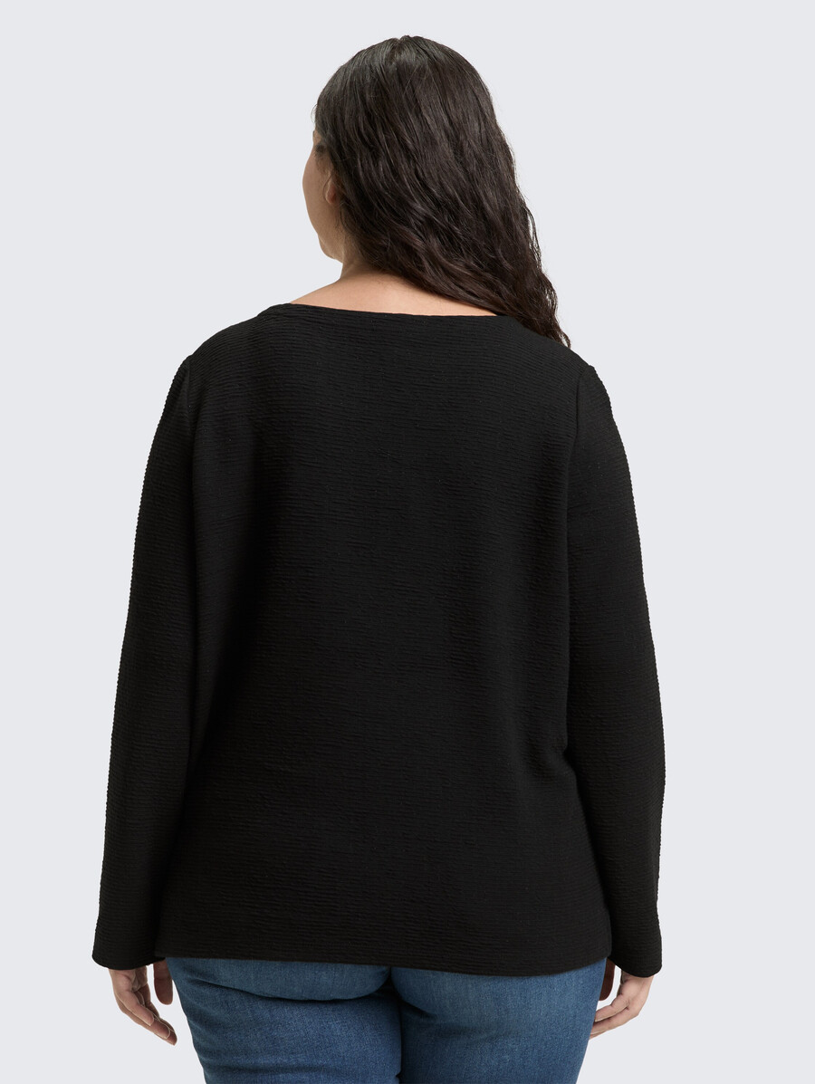 tallas grandes - sudadera con efecto brillo
