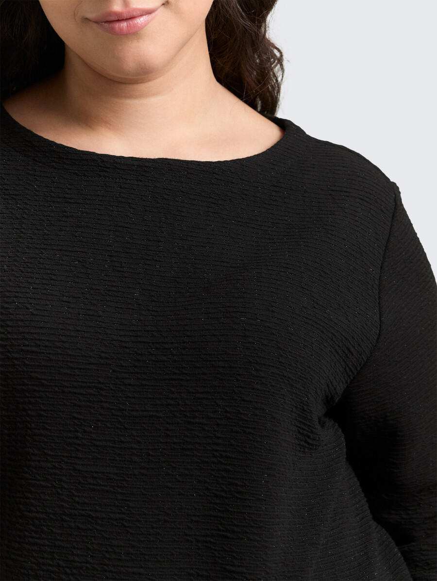 tallas grandes - sudadera con efecto brillo