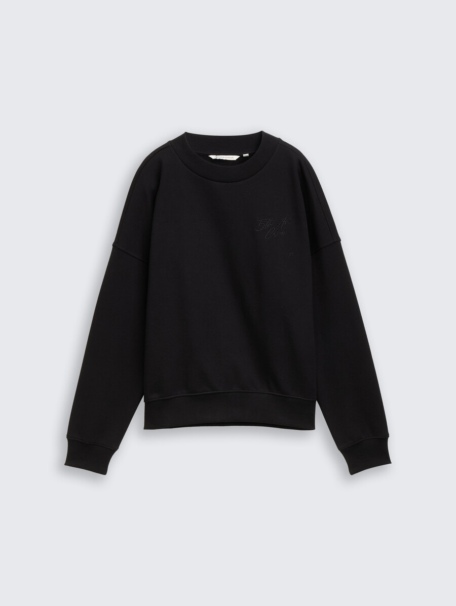 sudadera con bordado de purpurina