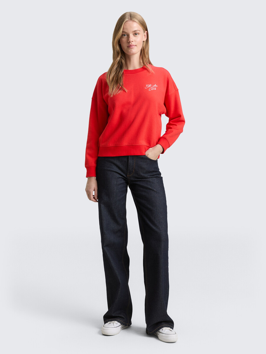sudadera con bordado de purpurina