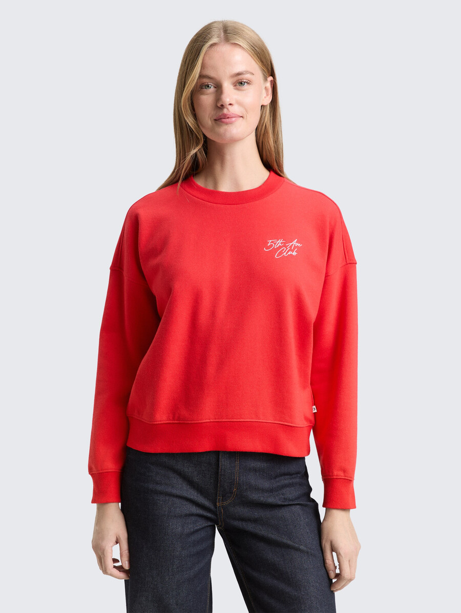 sudadera con bordado de purpurina