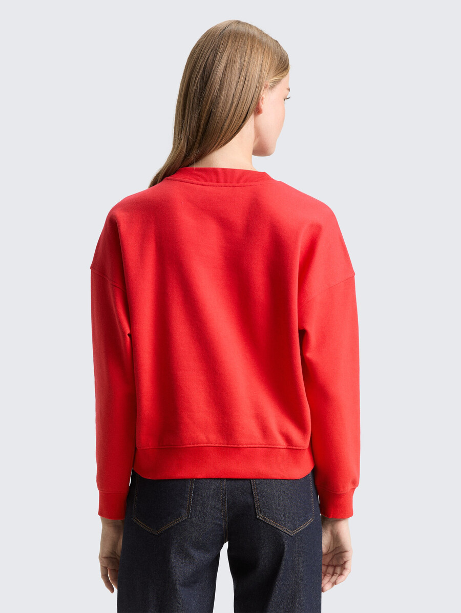sudadera con bordado de purpurina