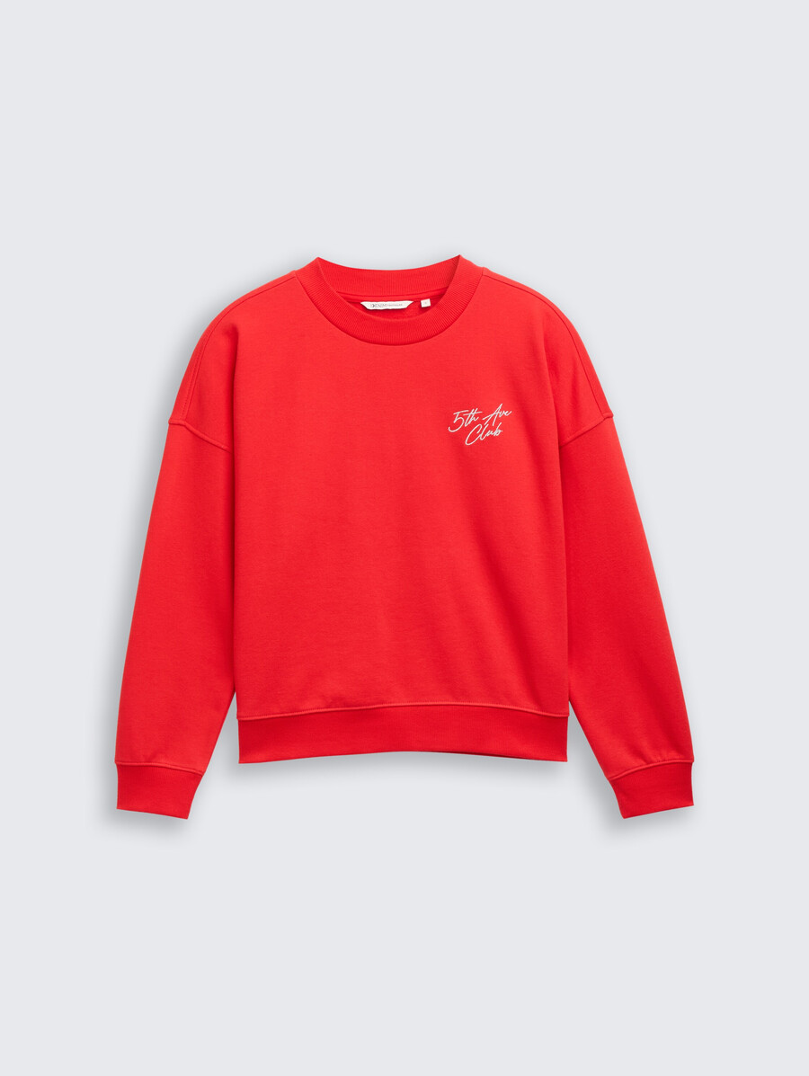 sudadera con bordado de purpurina
