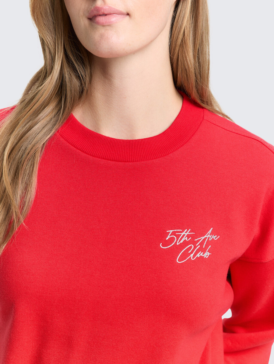 sudadera con bordado de purpurina