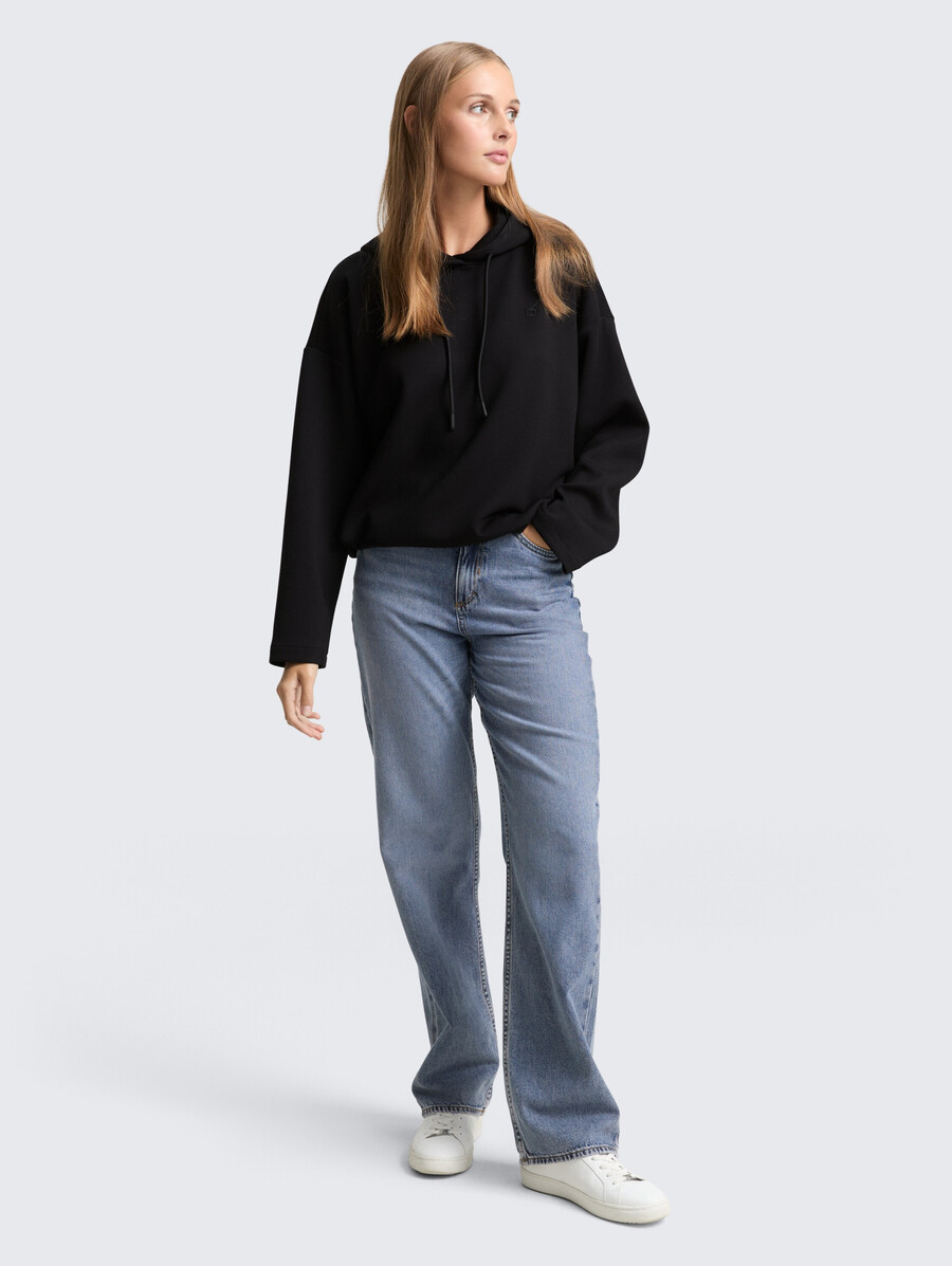 sudadera holgada con capucha de buceo