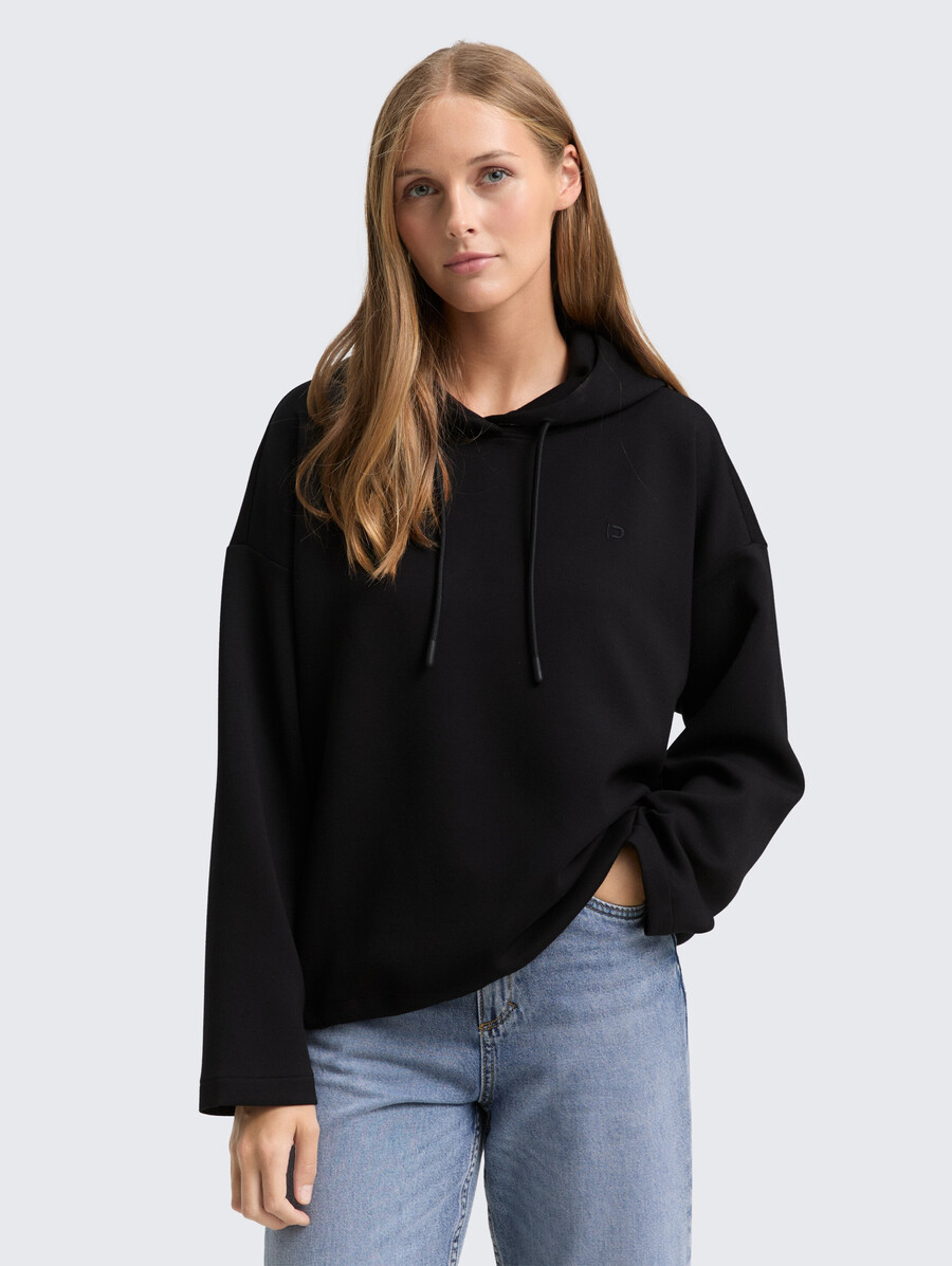sudadera holgada con capucha de buceo