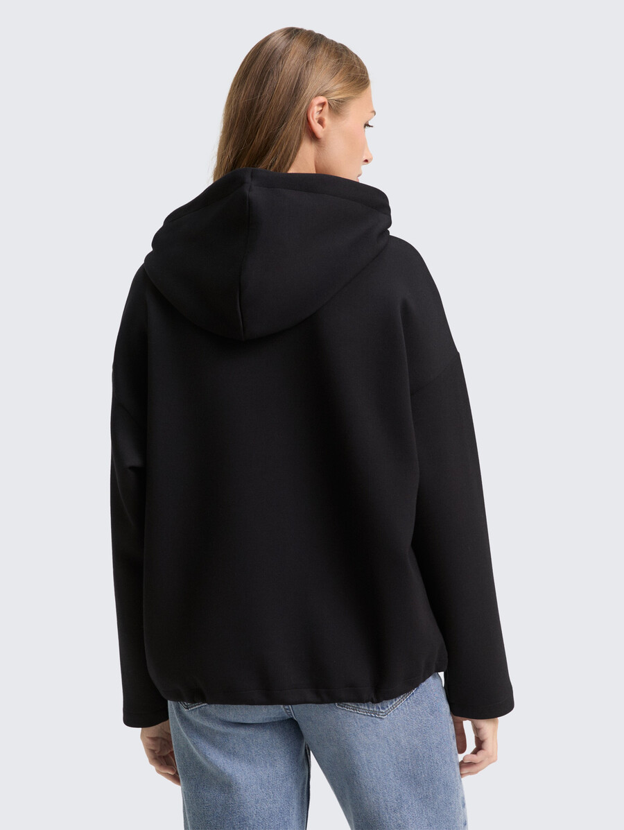 sudadera holgada con capucha de buceo