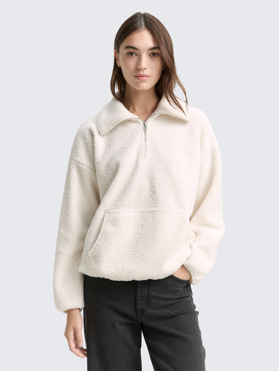 sudadera de peluche holgada