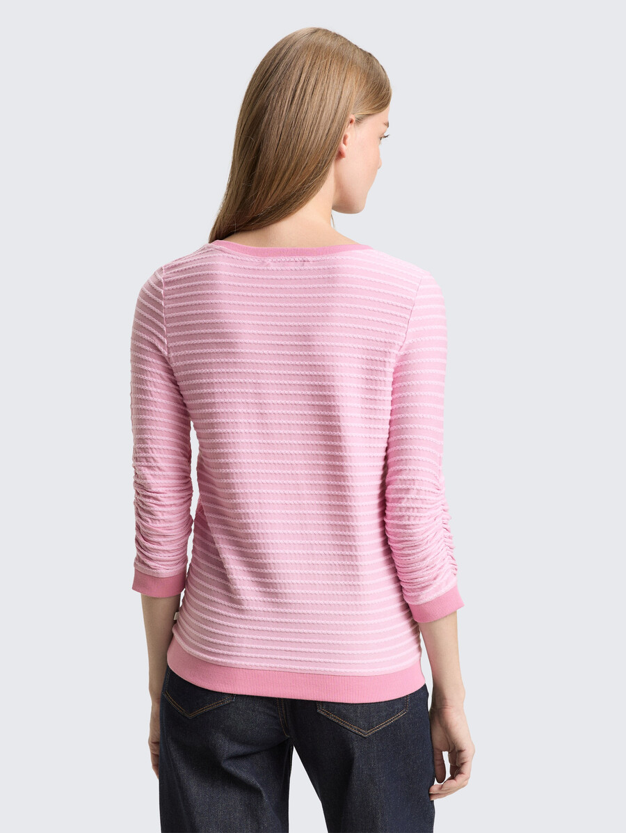 sudadera con estampado de rayas