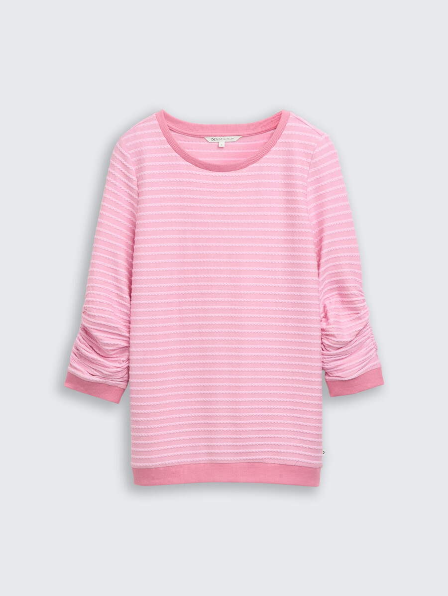 sudadera con estampado de rayas