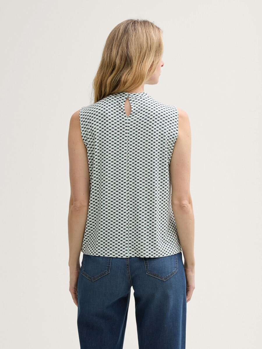 top con estampado