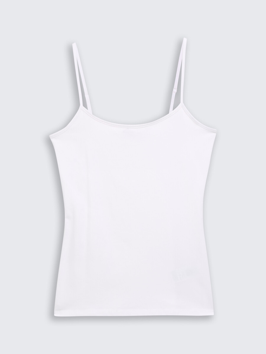 camiseta sin mangas de corte entallado