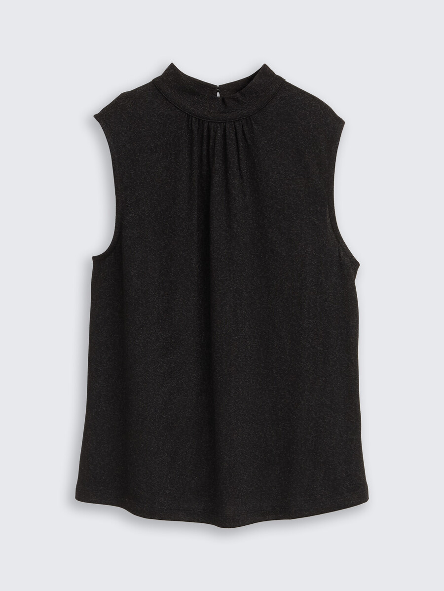 top con efecto brillo