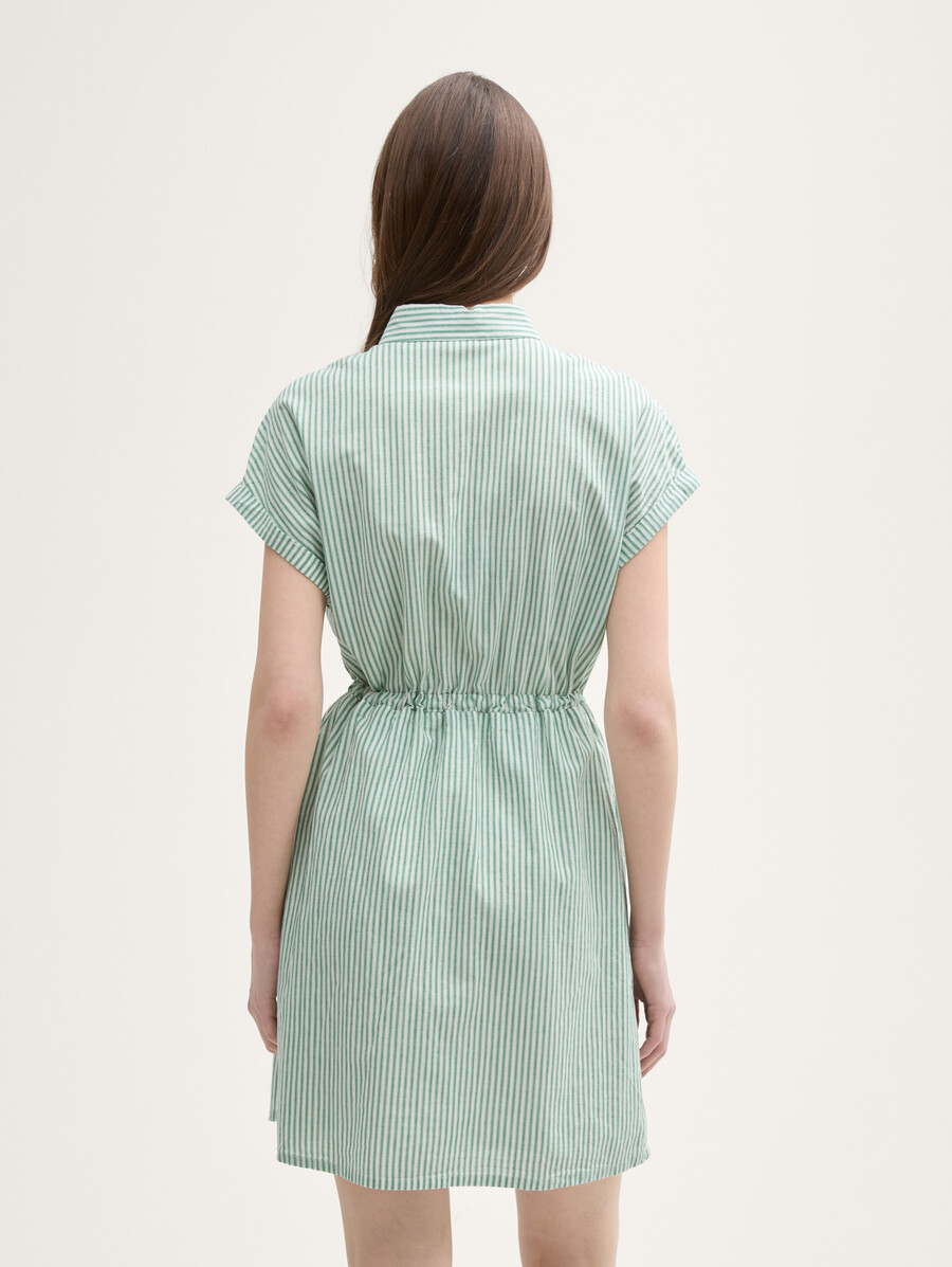 vestido mini blusa con estampado de rayas