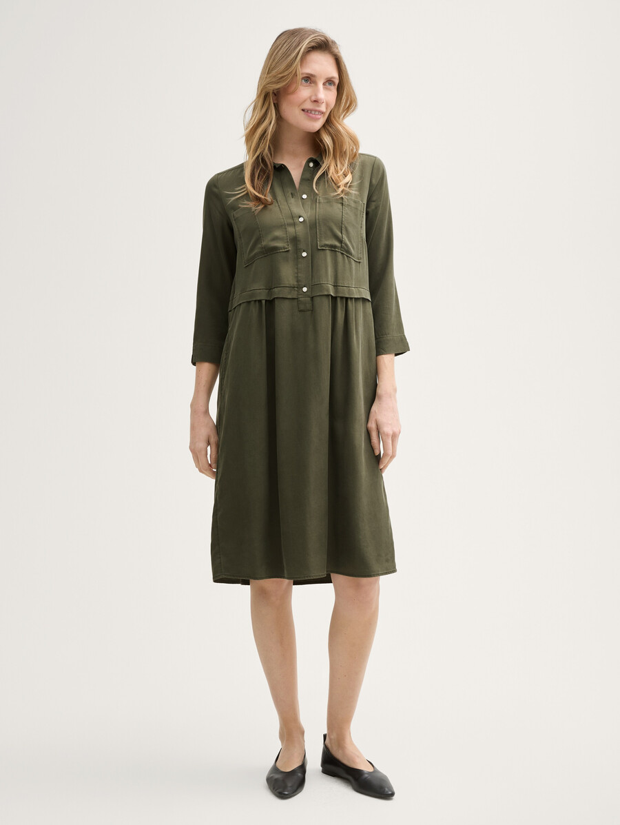 vestido blusa de aspecto utilitario