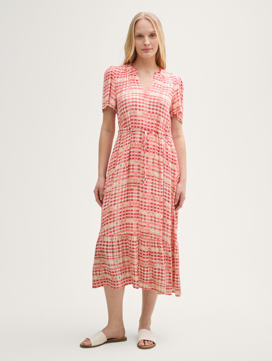 vestido largo con estampado