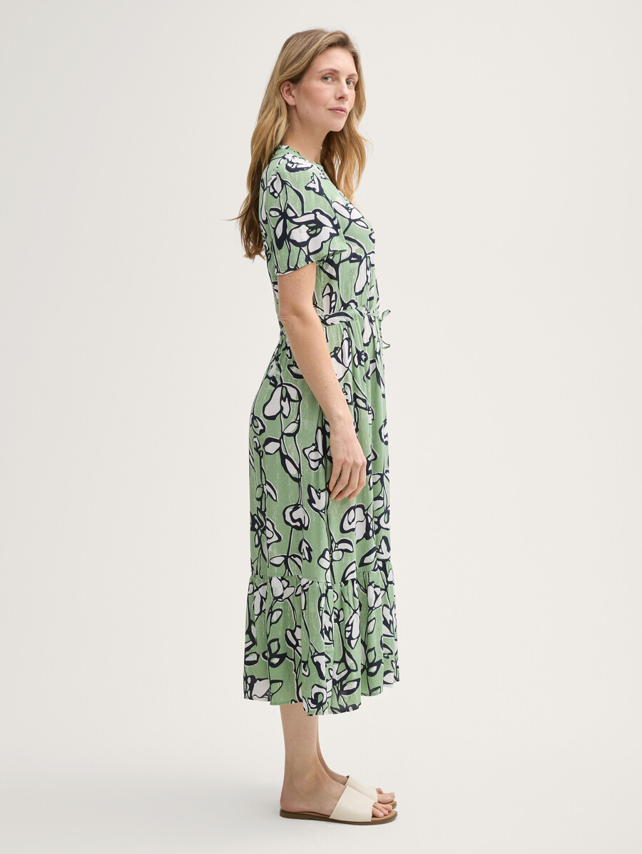 vestido largo con estampado