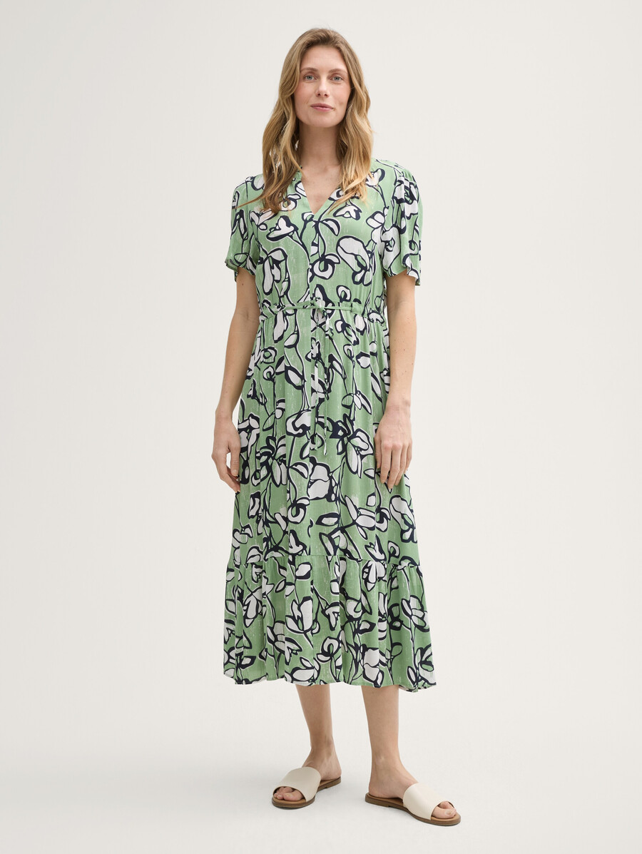 vestido largo con estampado