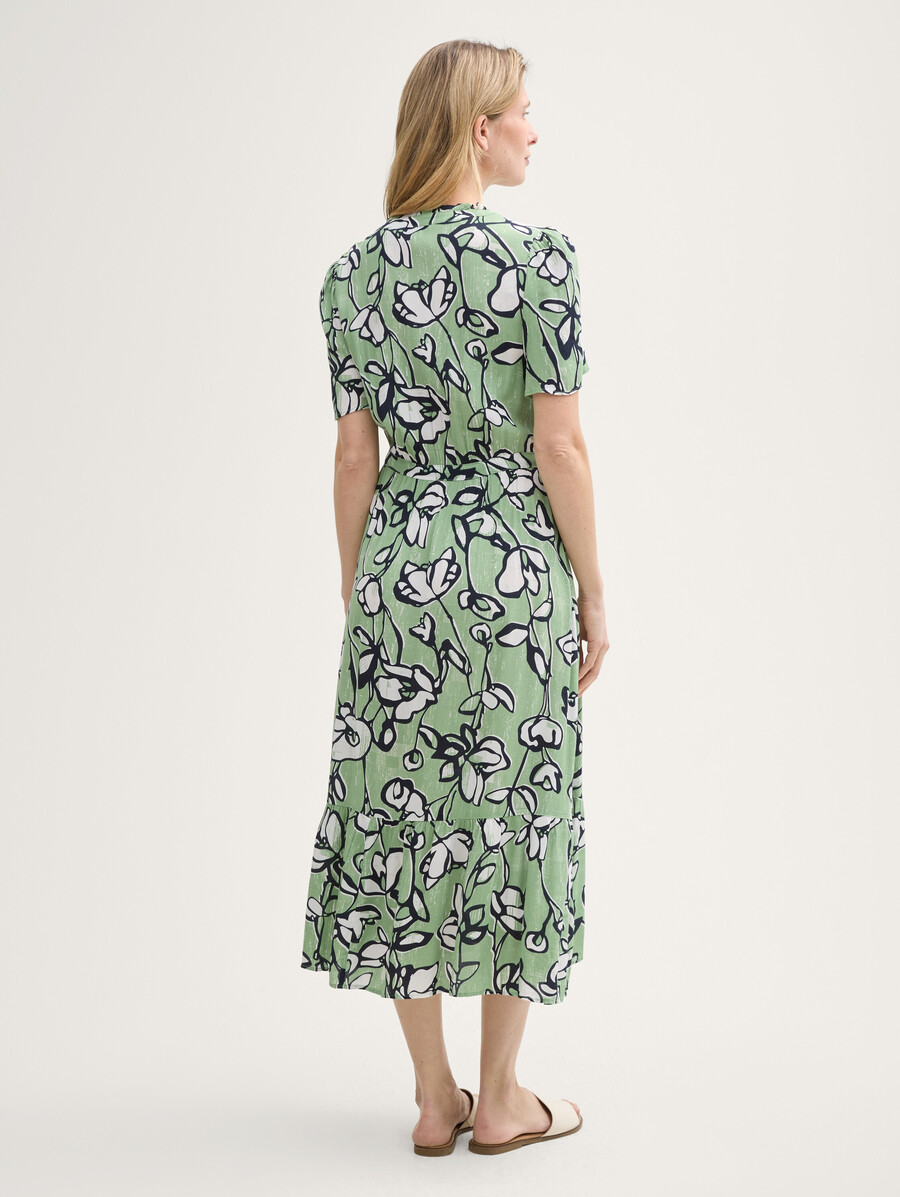 vestido largo con estampado