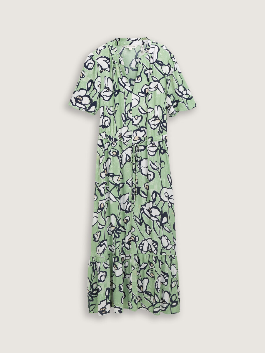vestido largo con estampado