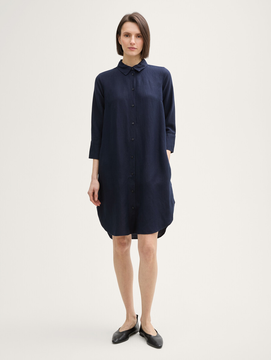 vestido blusa con lino