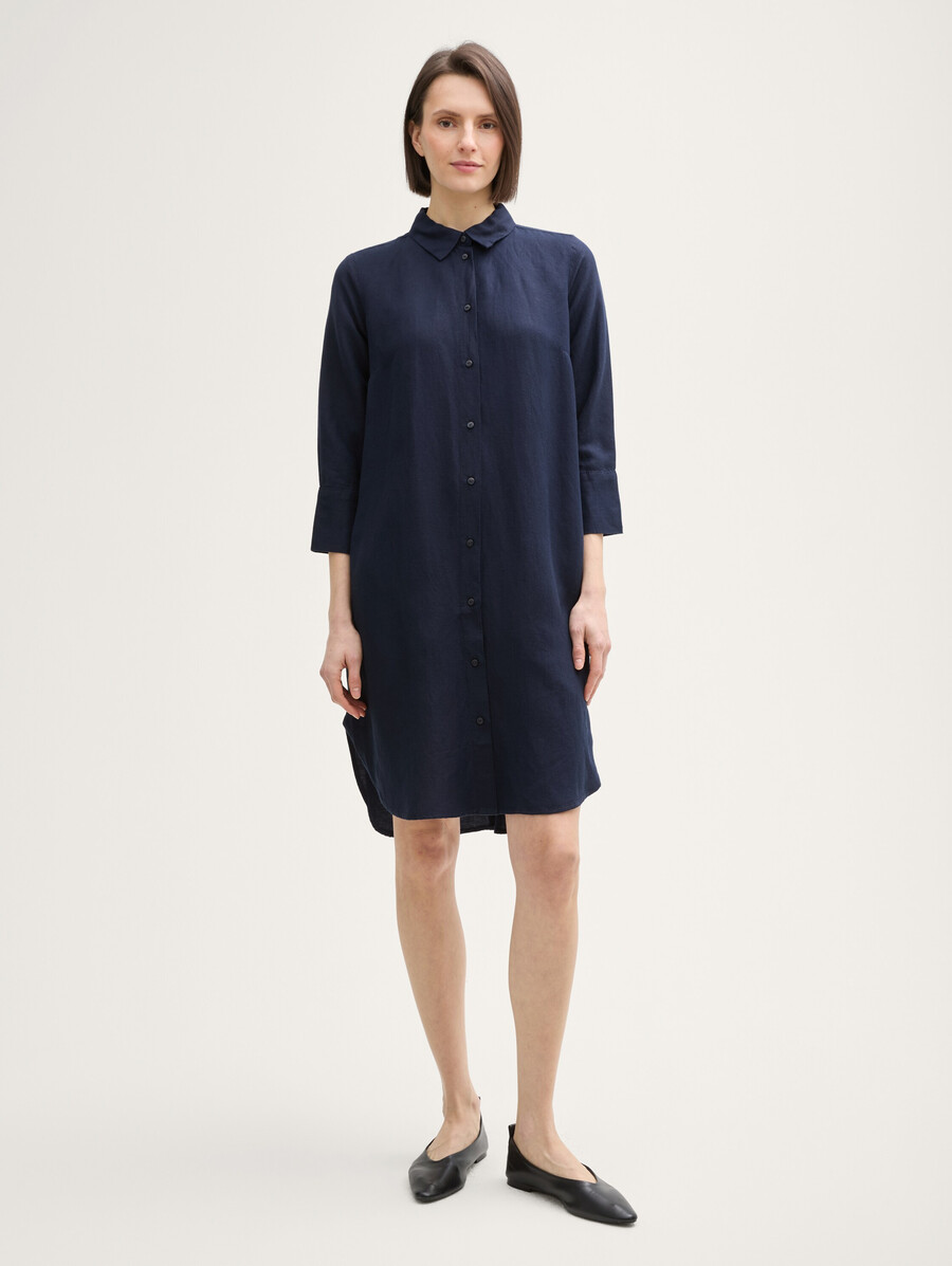 vestido blusa con lino