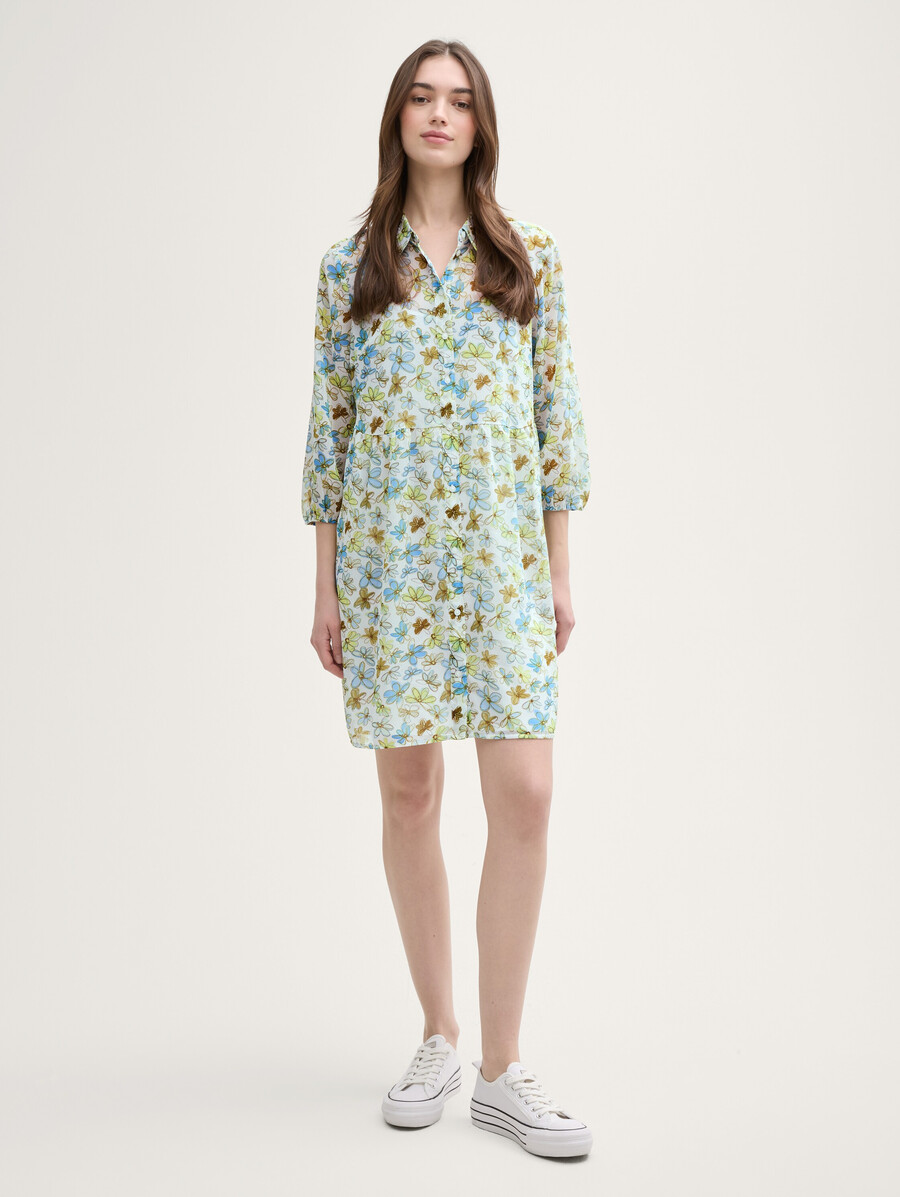 vestido babydoll de gasa