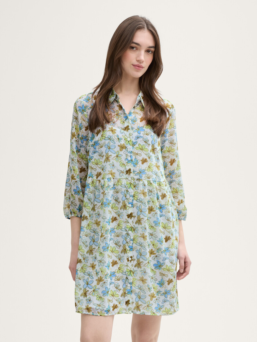 vestido babydoll de gasa