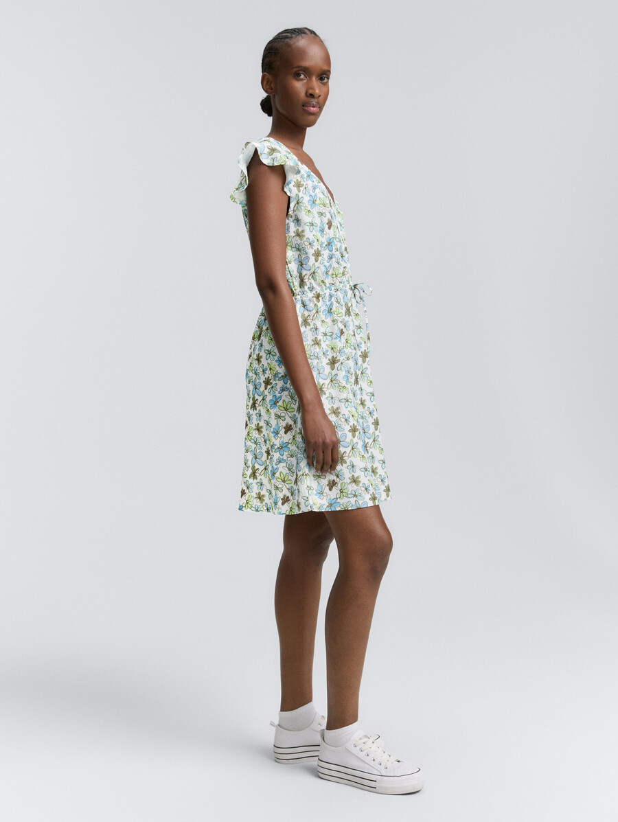mini vestido con estampado