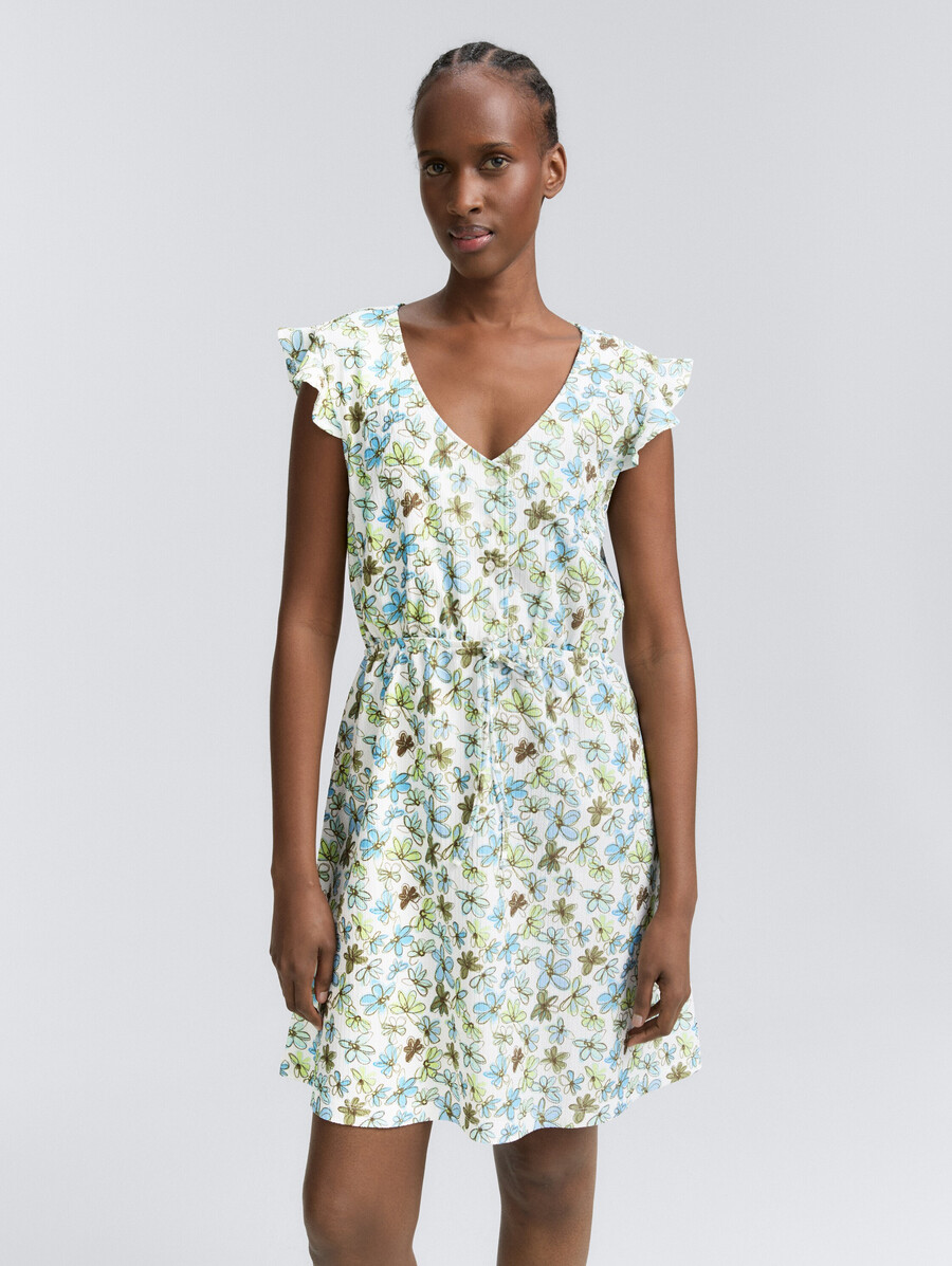 mini vestido con estampado