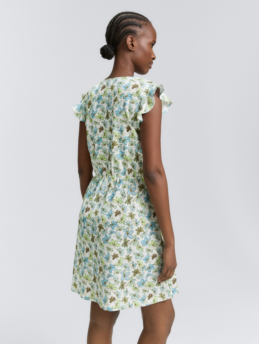 mini vestido con estampado
