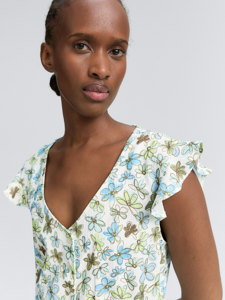 mini vestido con estampado