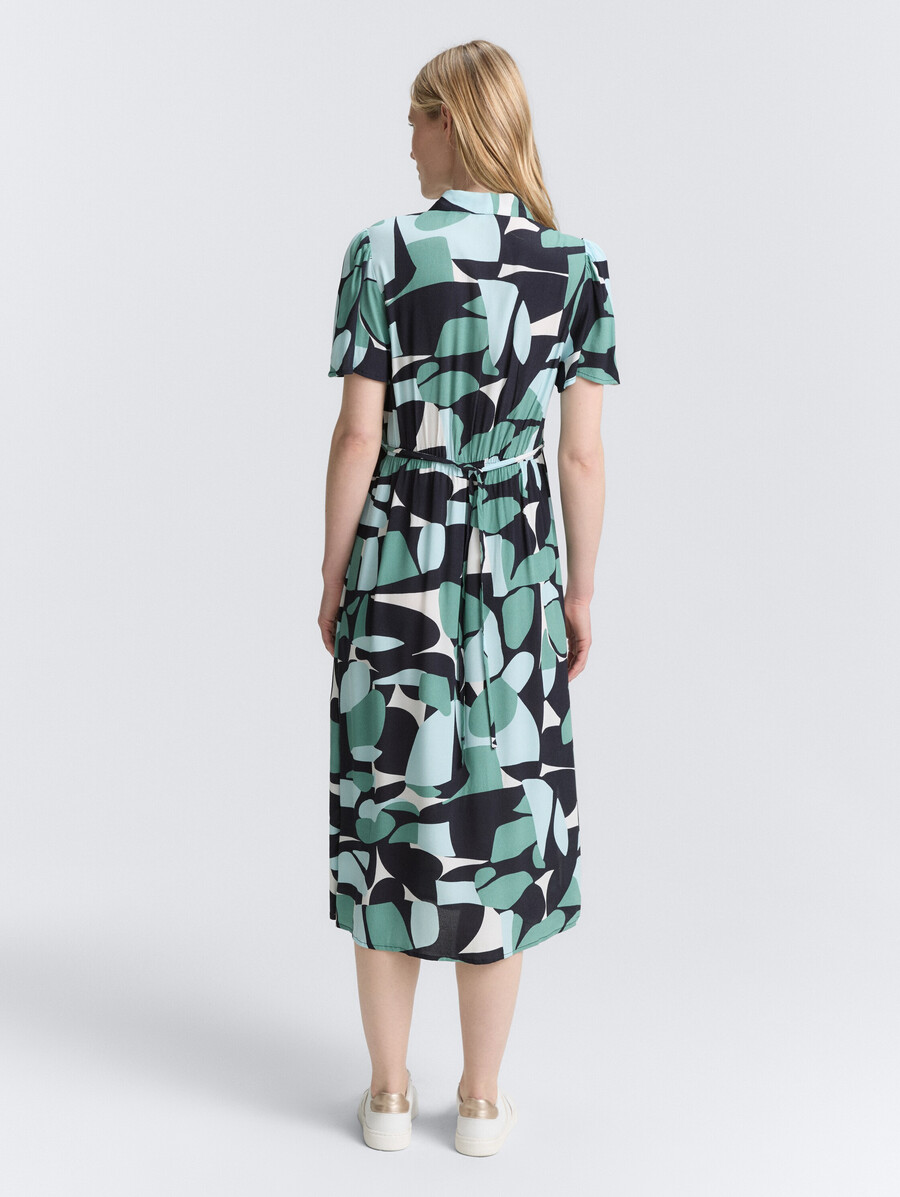 vestido midi con estampado