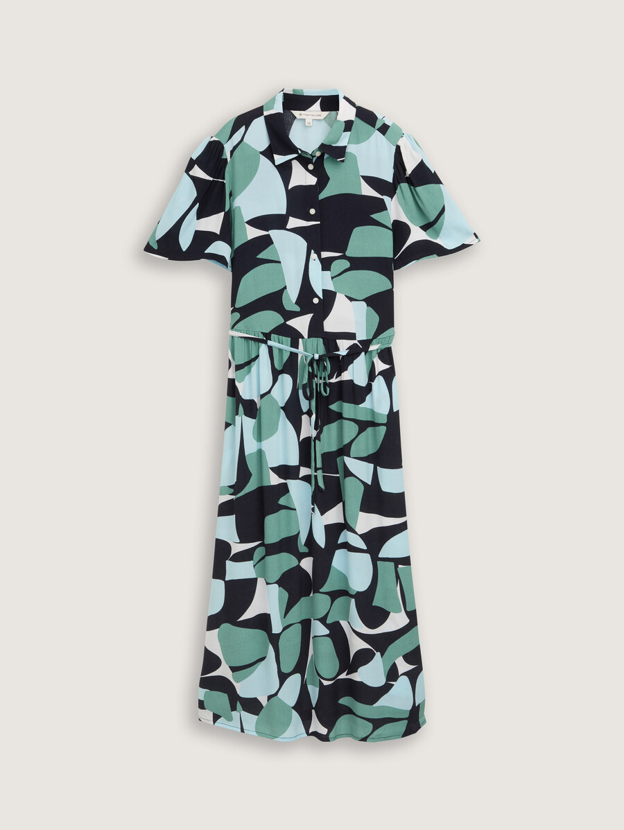vestido midi con estampado