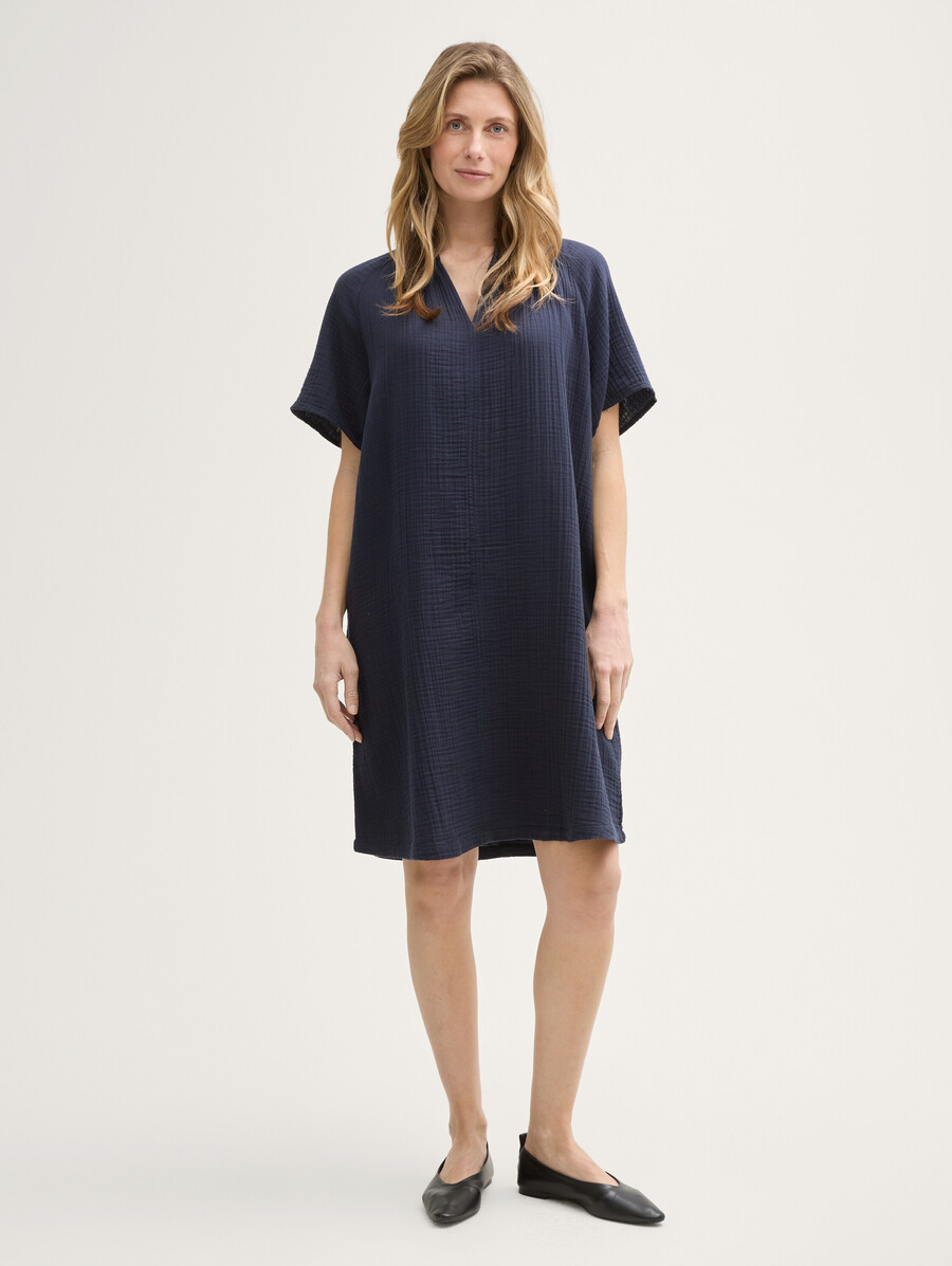 vestido de muselina de algodón