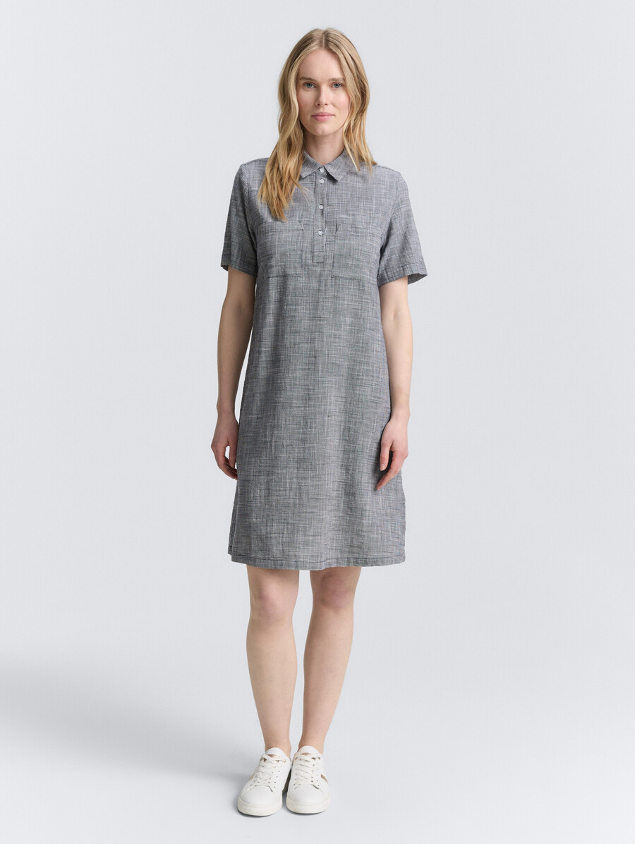 vestido blusa con bolsillos en el pecho