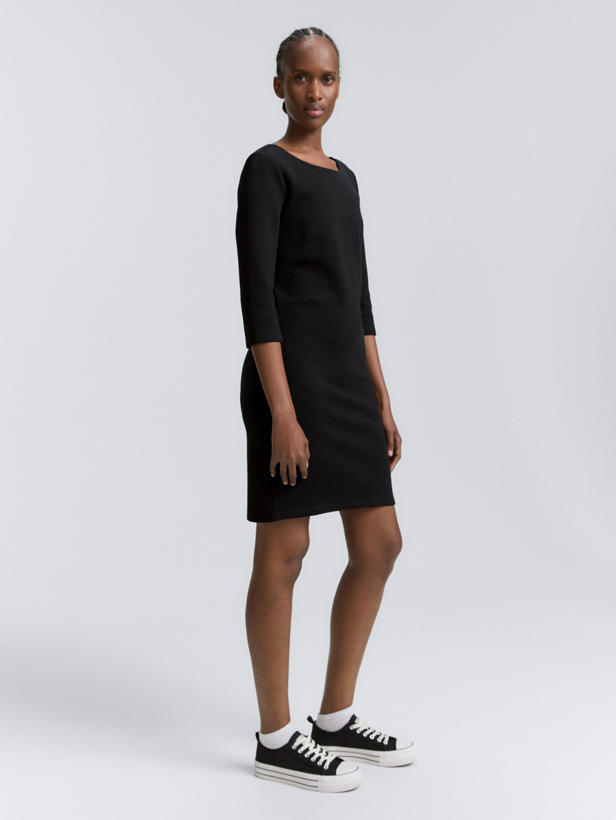 minivestido de jacquard