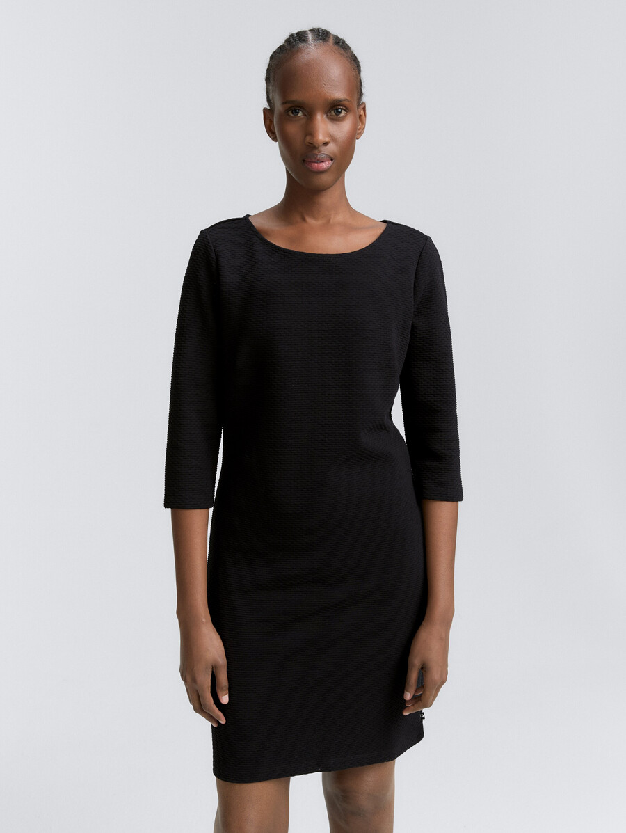 minivestido de jacquard