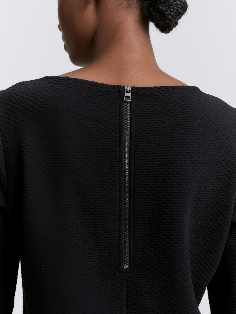 minivestido de jacquard