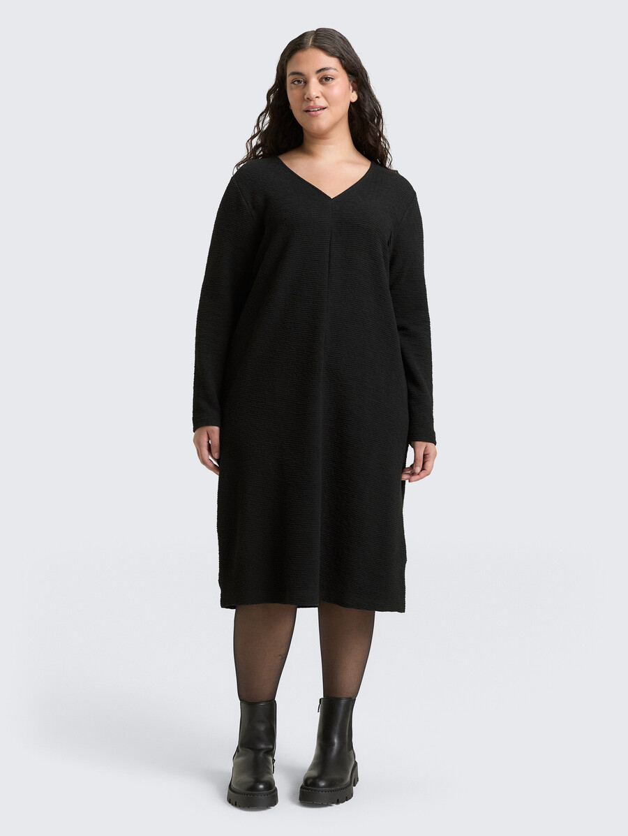 tallas grandes - vestido con efecto brillo