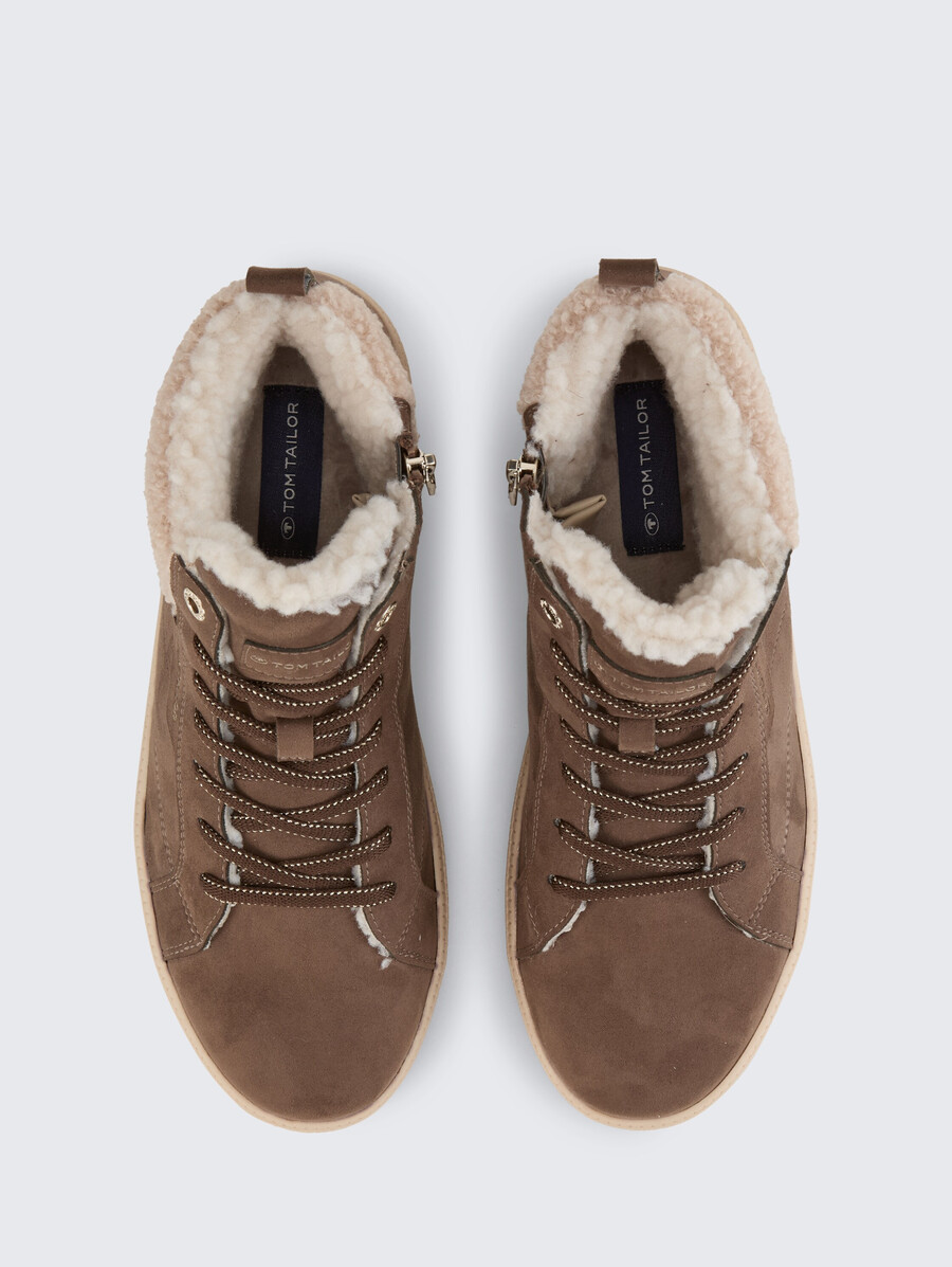 botines impermeables con forro