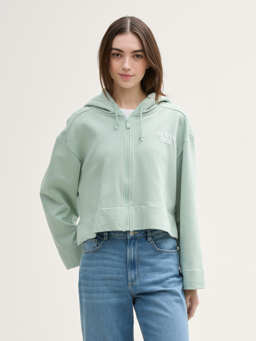 sudadera con capucha de gran tamaño con estampado