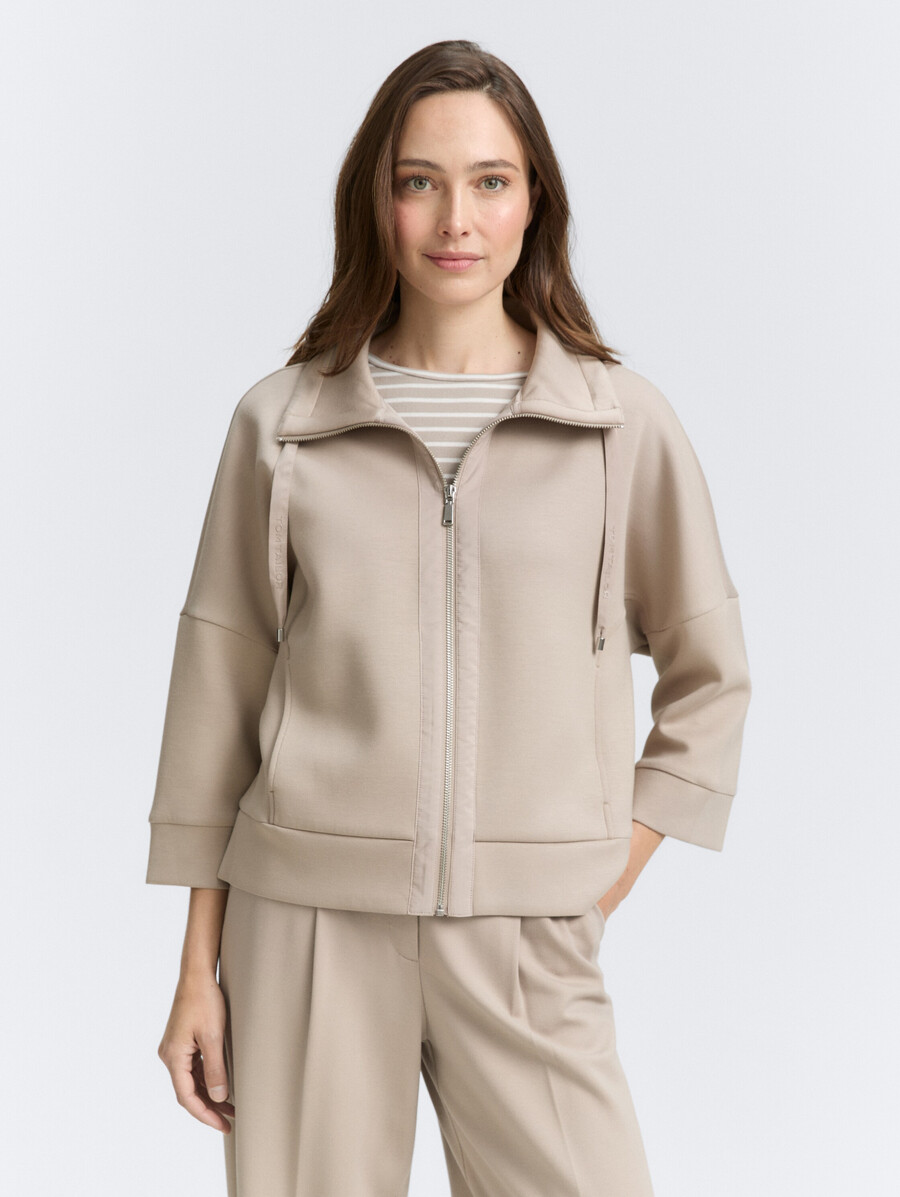 chaqueta tipo sudadera de buceo de corte cuadrado
