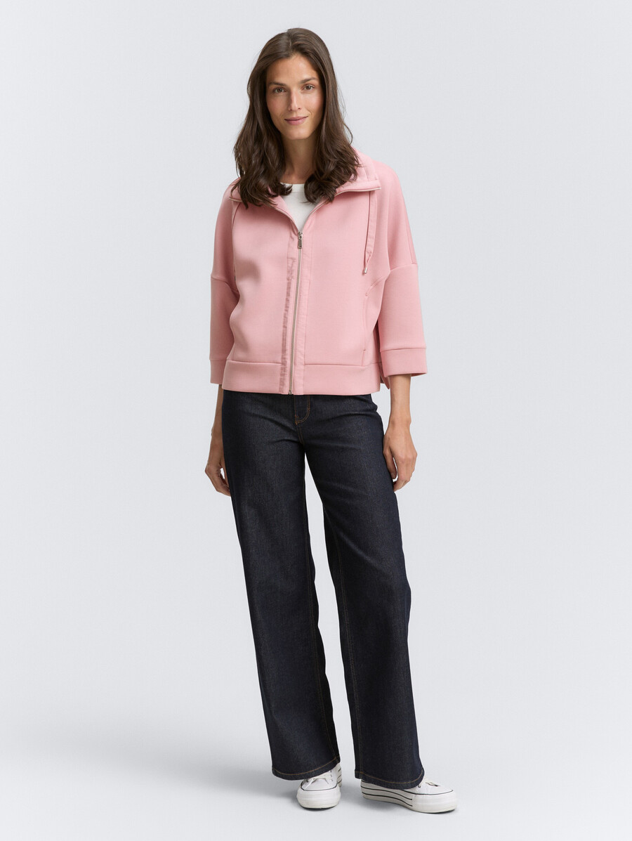 chaqueta tipo sudadera de buceo de corte cuadrado