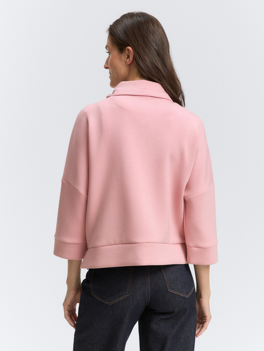chaqueta tipo sudadera de buceo de corte cuadrado