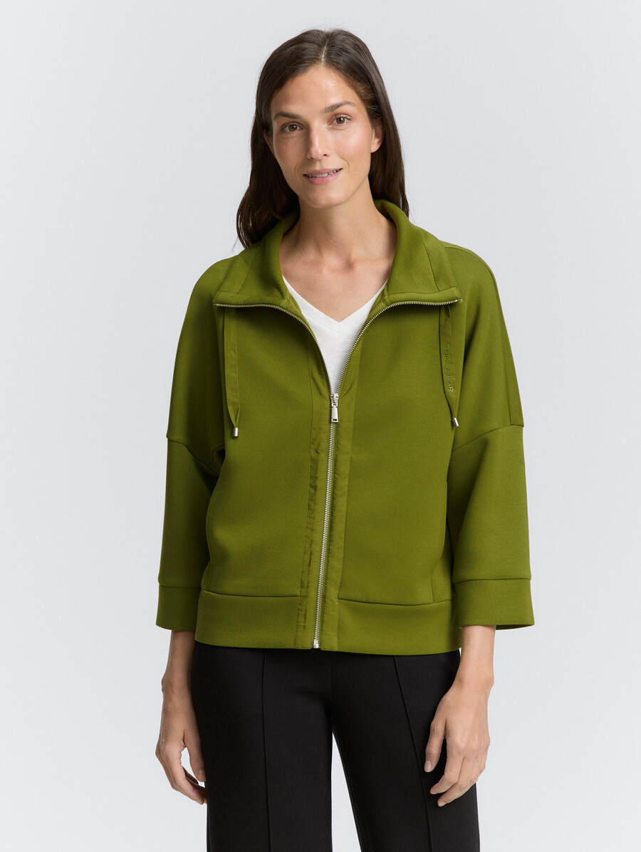 chaqueta tipo sudadera de buceo de corte cuadrado