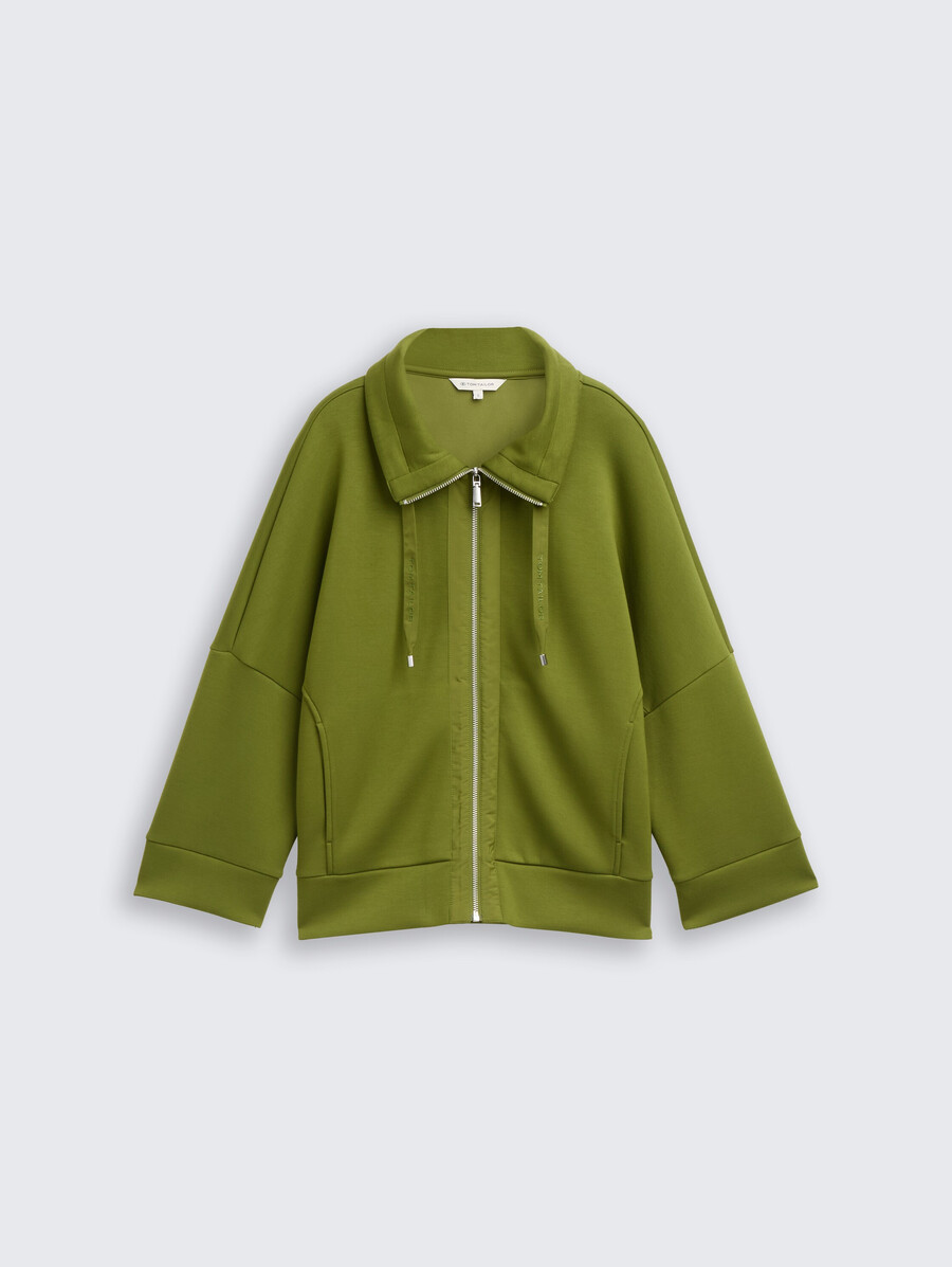 chaqueta tipo sudadera de buceo de corte cuadrado