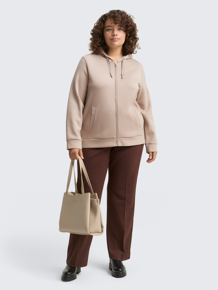 chaqueta sudadera con capucha de talla grande