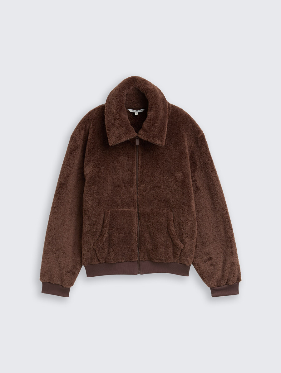 chaqueta deportiva de peluche